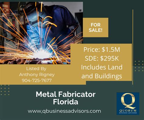 metal fabrication for sale|metal finishing business for sale.